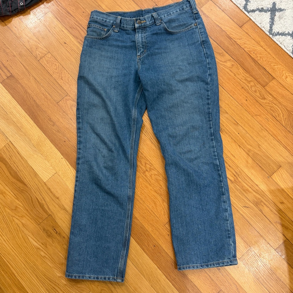 Carhartt Women's Straight Leg Blue Jeans